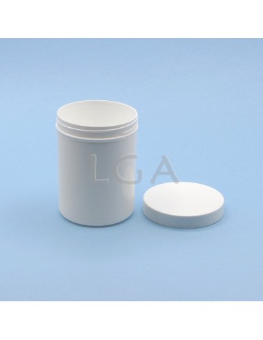 White jar with screw top