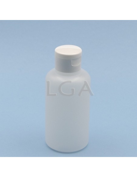 Flacon cruchon plastique rond 125ml