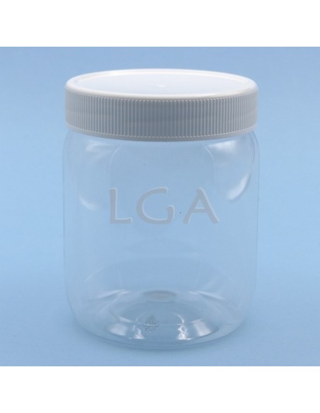 Crystal transparent jar with screw top