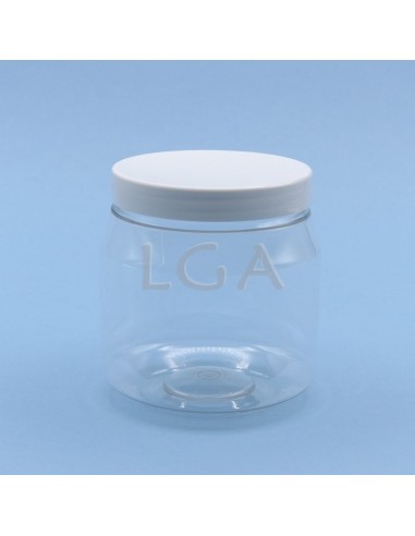 Pot plastique vissant cristal - transparent