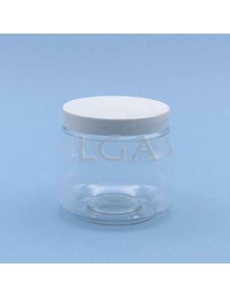 Pot plastique vissant cristal - transparent