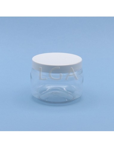Pot plastique vissant cristal - transparent