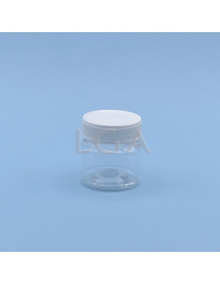 Pot plastique vissant cristal - transparent