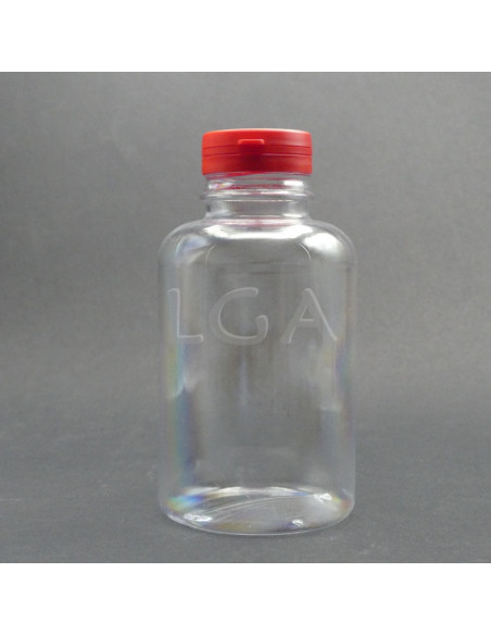 Crystal plastic capsule box 100ml with impregnable wide cap