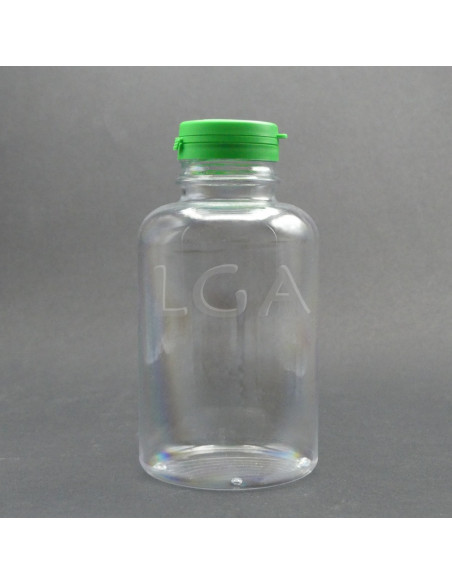 Crystal plastic capsule box 100ml with impregnable wide cap