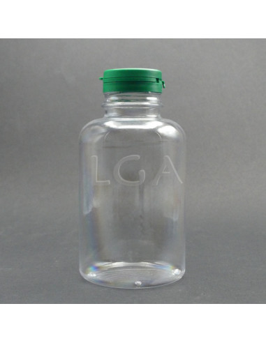 Zoppica a pillole in plastica cristallo 100ml con capsula antimanomissione