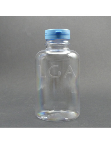 Crystal plastic capsule box 100ml with impregnable wide cap