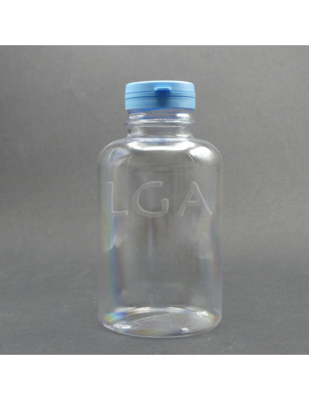 Zoppica a pillole in plastica cristallo 100ml con capsula antimanomissione