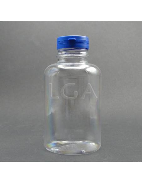 Pilulier plastique cristal 500ml, à couvercle inviolable