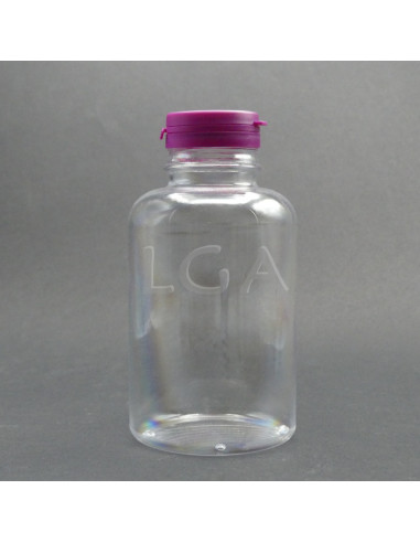 Crystal plastic capsule box 100ml with impregnable wide cap