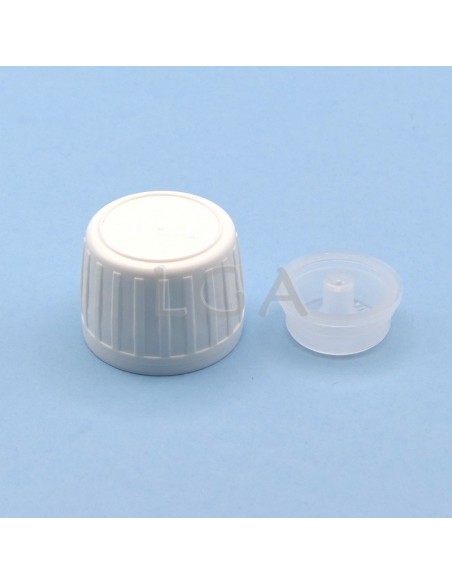 Rundes Fläschchen aus gelbem PET Plastikmaterialien- Ø28 50ml