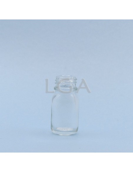 Frasco rotondo de vidrio blanco Ø18 Farmacia 10ml