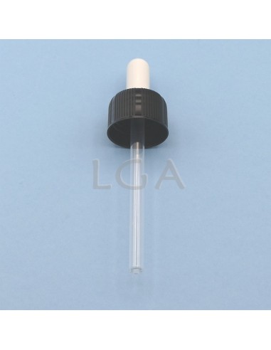 White glass round bottle ØPP28 100ml