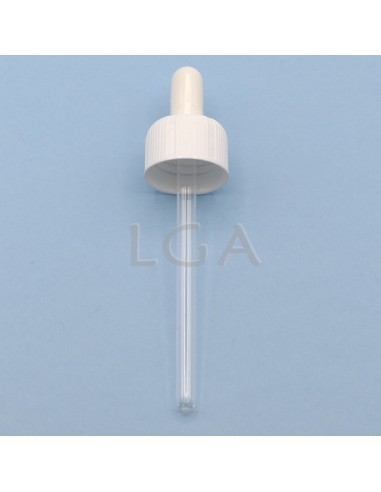 White glass round bottle ØPP28 150ml