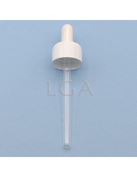 White glass round bottle ØPP28 150ml