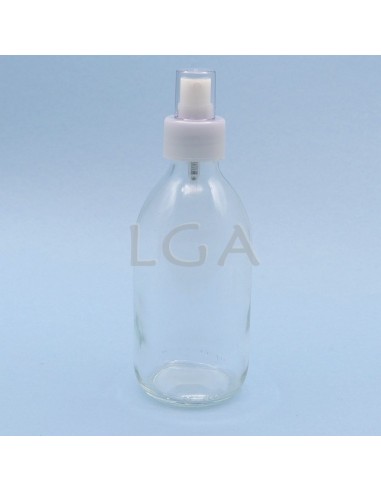 White glass round bottle ØPP28 200ml